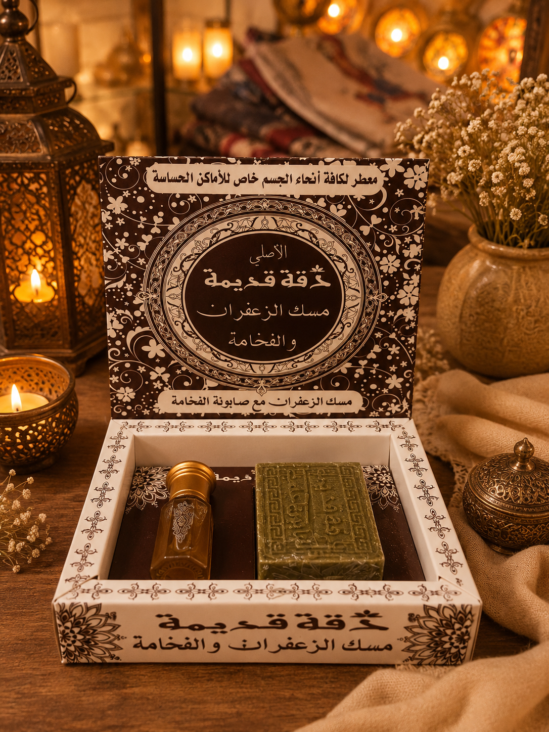 Dakka Kadima Luxury Musk & Soap Gift Set – Traditional Aleppo Body Fragrance Collection