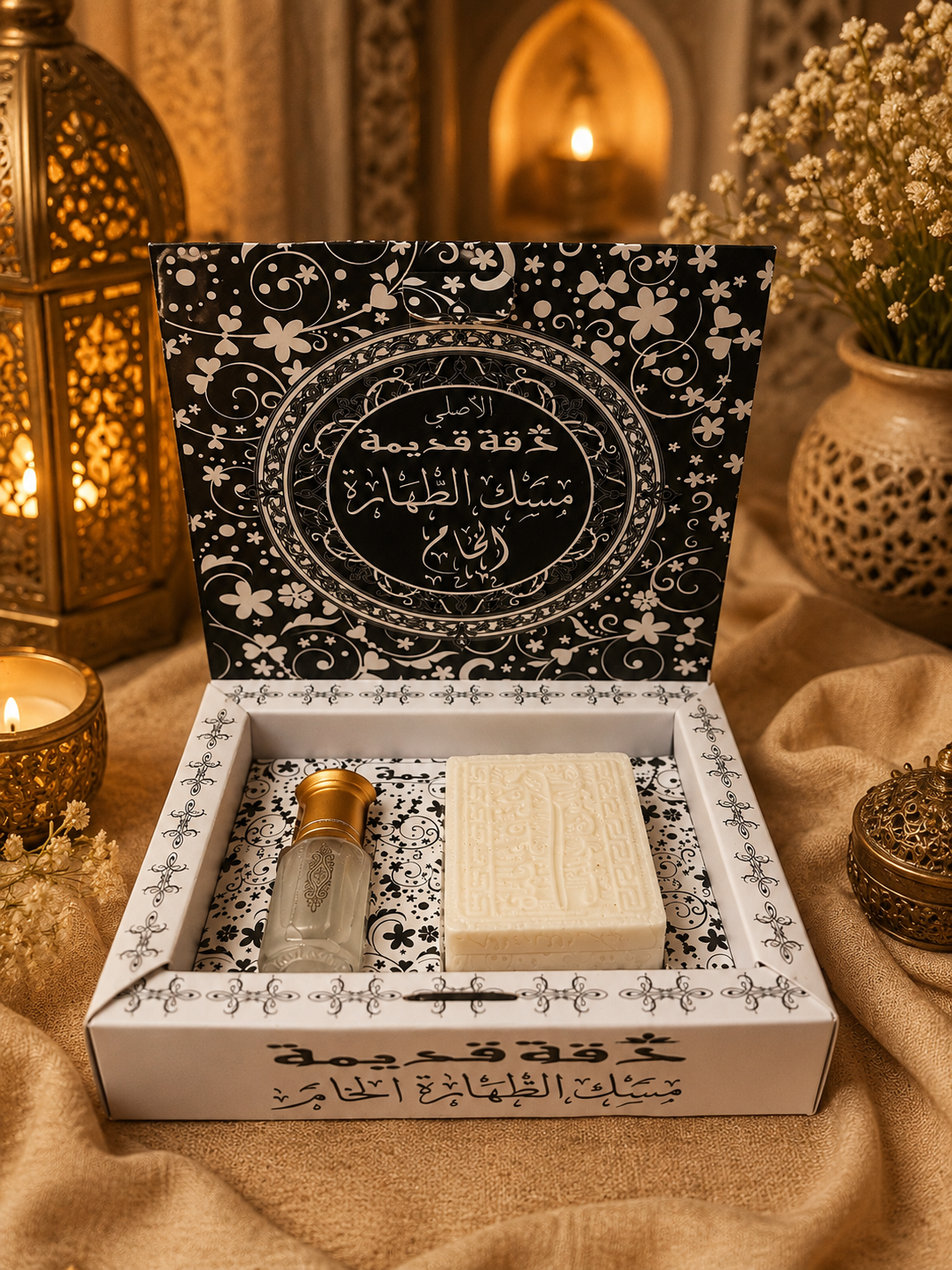 Dakka Kadima Luxury Musk & Soap Gift Set – Traditional Aleppo Body Fragrance Collection