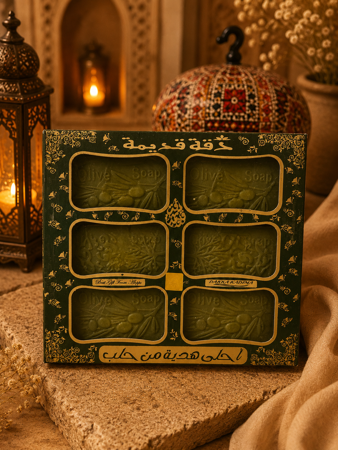 Dakka Kadima Aleppo Soap Gift Set – Olive & Laurel Oil Collection 6 pieces