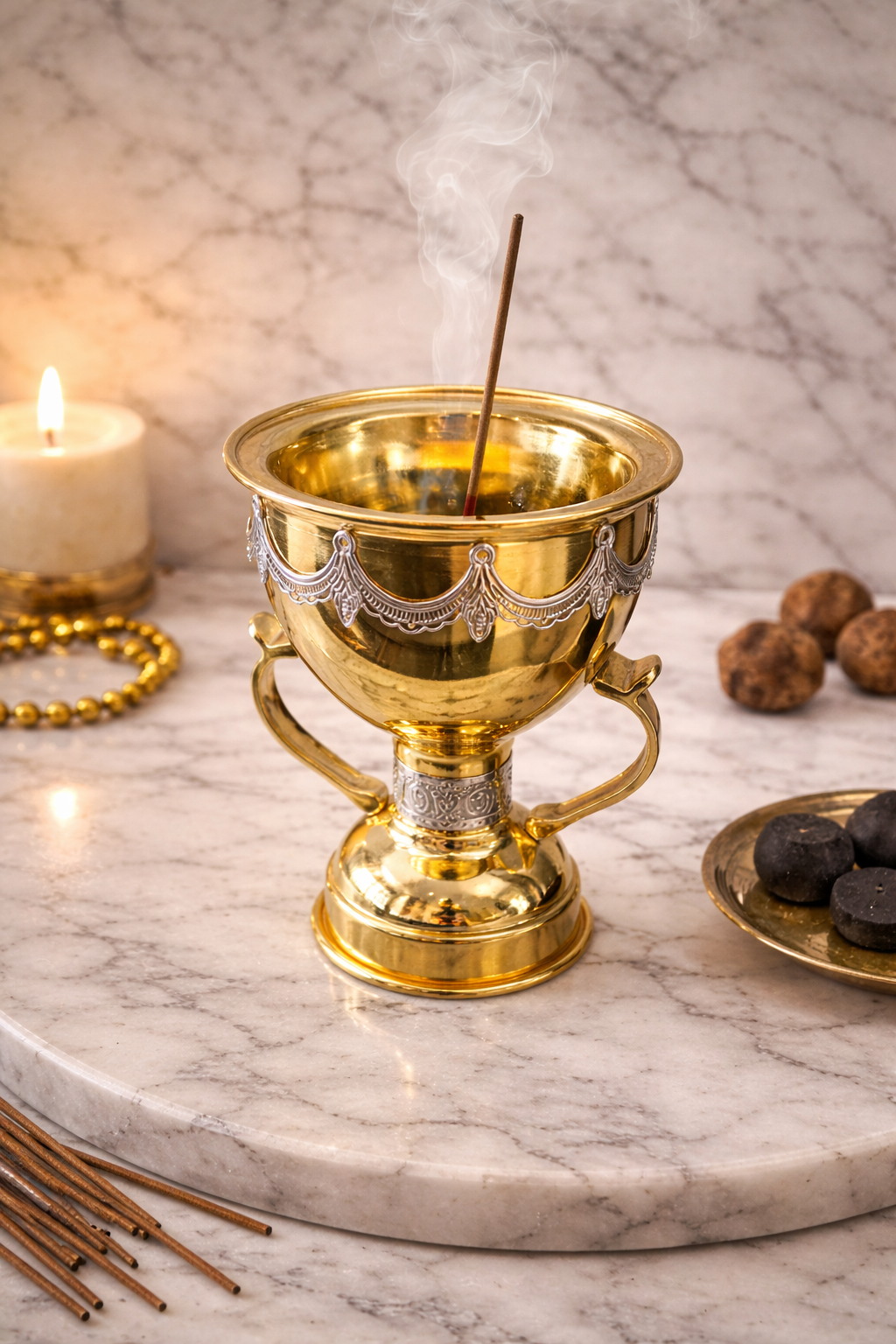Traditional Gold Bakhoor Incense Burner
