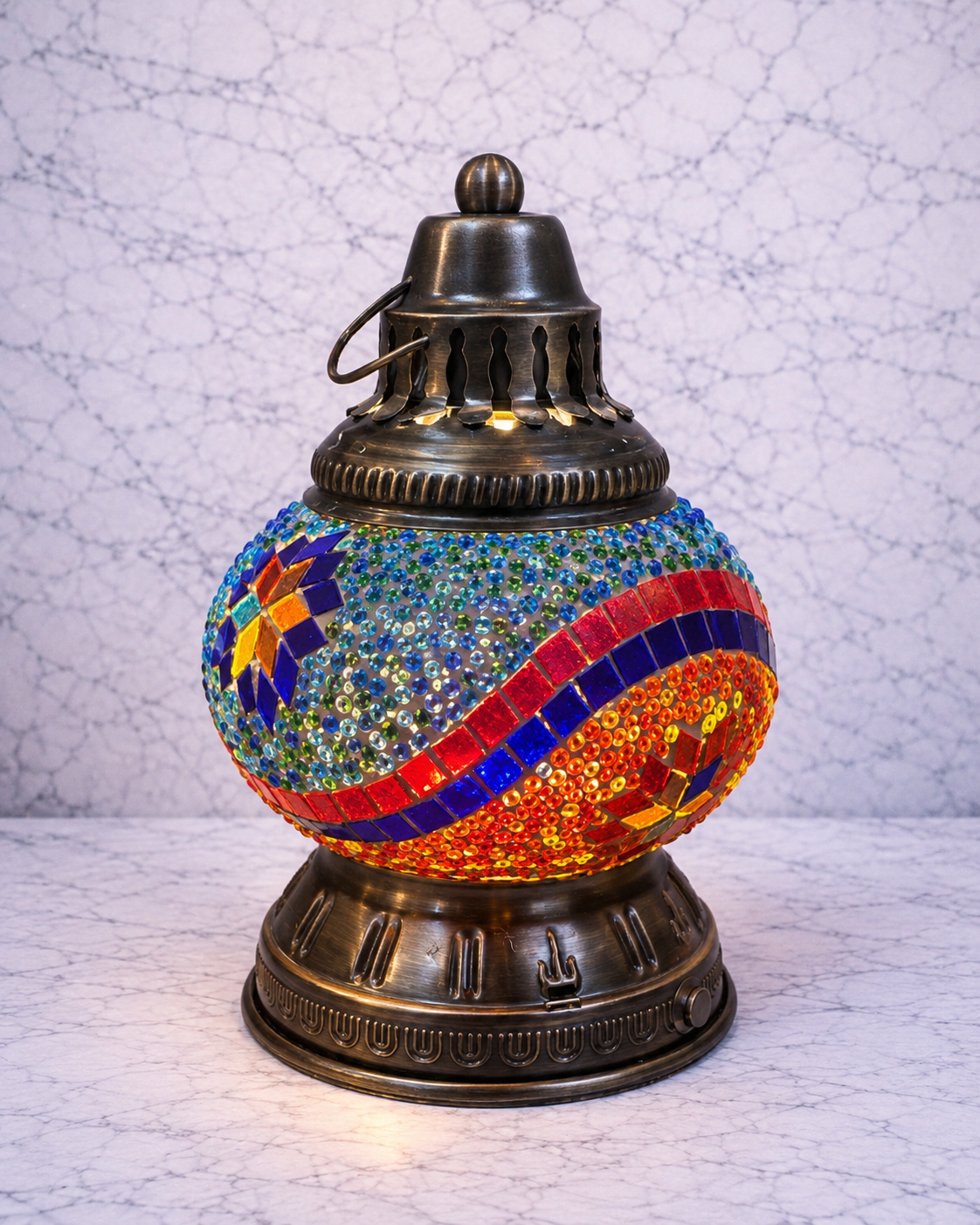 Rechargeable Mosaic LED Table Lamp Collection