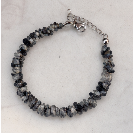 Snowflake Obsidian Bracelet