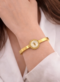 Golden Serpent Luxe Cuff – Stainless Steel Bangle