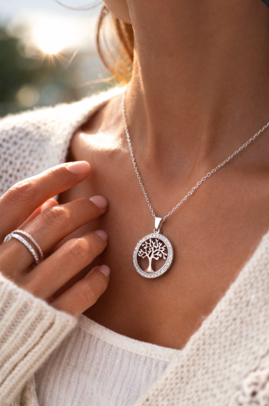 Tree of Life Necklace – 925 Sterling Silver