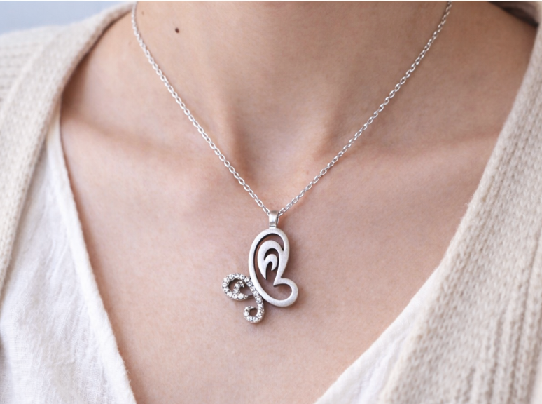 Butterfly Glow Necklace – 925 Sterling Silver