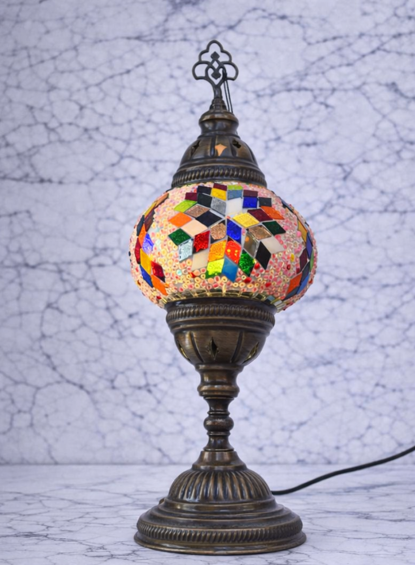 Luxe Glow Mosaic Lamp