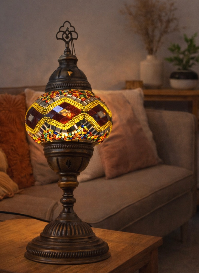 Luxe Glow Mosaic Lamp