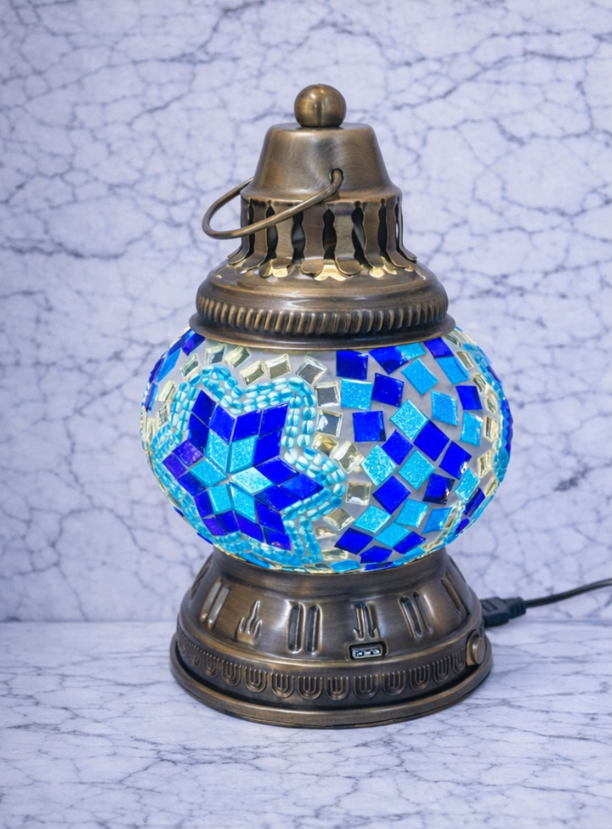 Rechargeable Mosaic LED Table Lamp Collection