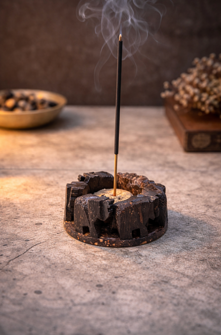 Elephant Circle Incense HolderElephant Circle Incense Holder