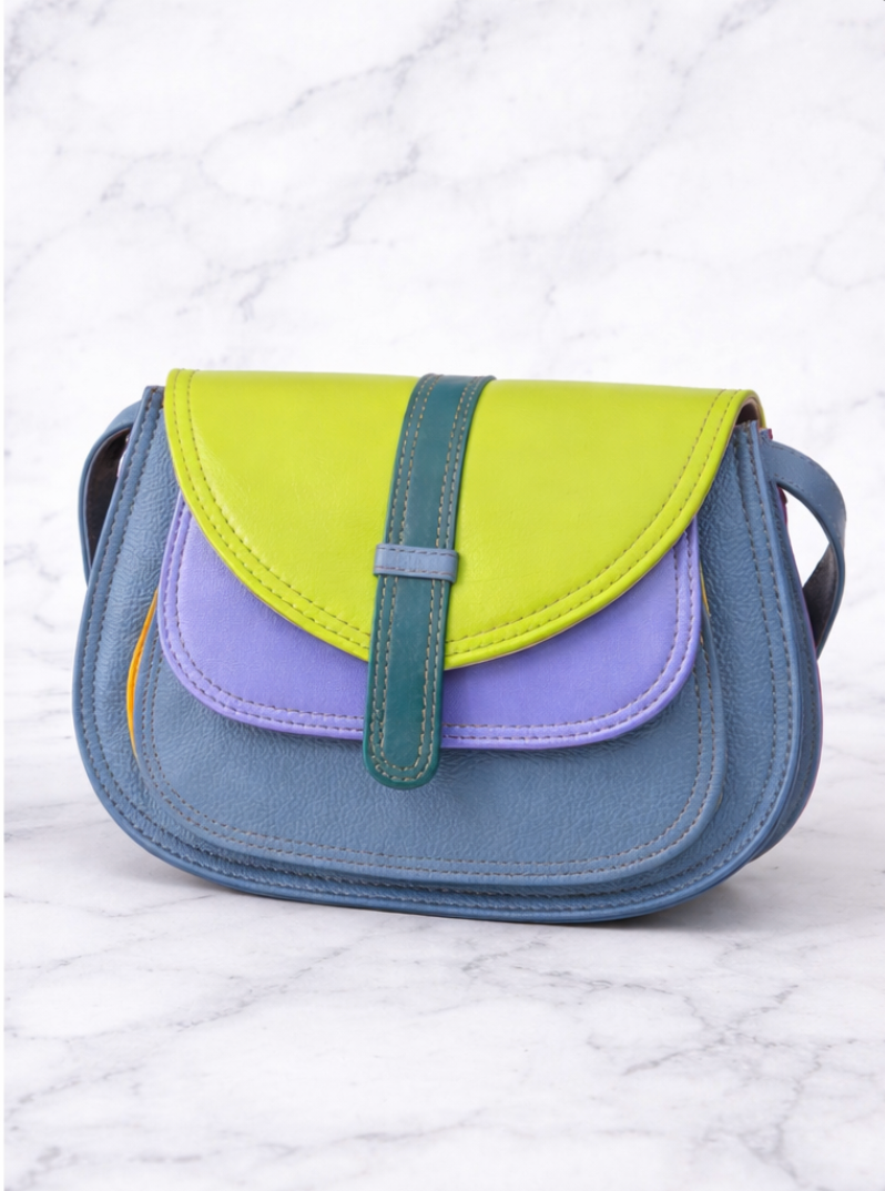 Genuine Leather Saddle Bag